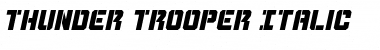 Thunder Trooper Italic Font