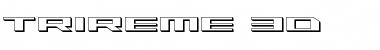 Trireme 3D Regular Font