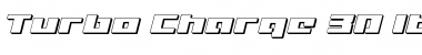 Turbo Charge 3D Italic Font