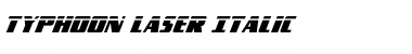 Download Typhoon Laser Italic Font