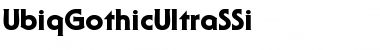 UbiqGothicUltraSSi Regular Font
