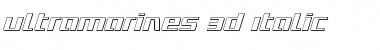 Ultramarines 3D Italic Italic Font