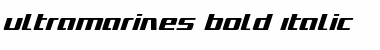 Ultramarines Bold Italic Font