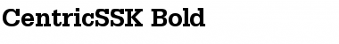 CentricSSK Bold Font
