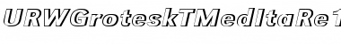 Download URWGroteskTMedItaRe1 Font Download URWGroteskTMedItaRe1 Font