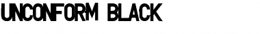 UNCONFORM Black Font
