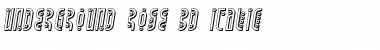 Underground Rose 3D Italic Italic Font