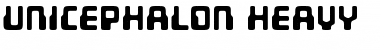 Unicephalon Heavy Font