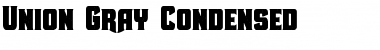 Union Gray Condensed Condensed Font