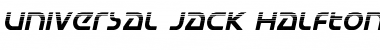 Universal Jack Halftone Italic Italic Font