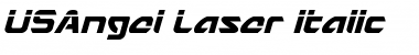 Download USAngel Laser Italic Font
