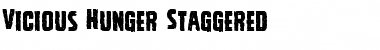 Download Vicious Hunger Staggered Font