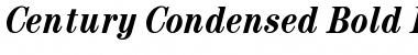 Century Condensed Bold Italic Font