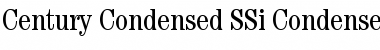 Century Condensed SSi Condensed Font