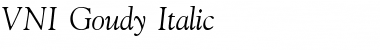 VNI-Goudy Italic Font