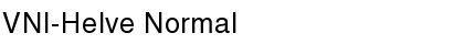 VNI-Helve Normal Font