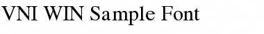 VNI-WIN Sample Font Normal Font