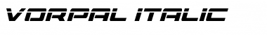 Vorpal Italic Font