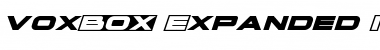 voxBOX Expanded Italic Expanded Italic Font