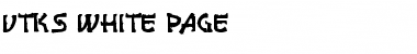 vtks white page Regular Font