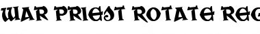 War Priest Rotate Regular Font