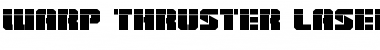 Download Warp Thruster Laser Font