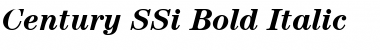 Century SSi Bold Italic Font