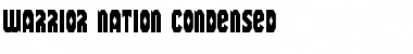 Warrior Nation Condensed Condensed Font