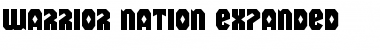 Warrior Nation Expanded Font