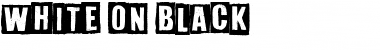 White On Black Regular Font