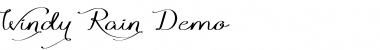 Windy Rain Demo Regular Font