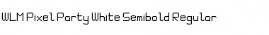 Download WLM Pixel Party White Semibold Font