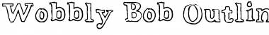 Wobbly Bob Outline Font