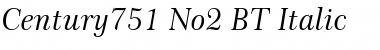 Century751 No2 BT Italic