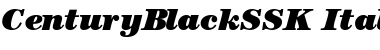 CenturyBlackSSK Italic Font