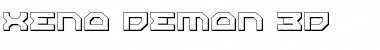 Xeno-Demon 3D Regular Font