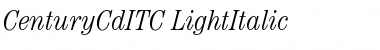CenturyCdITC Light Italic