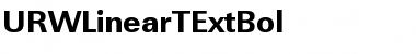 URWLinearTExtBol Regular Font