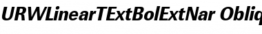 URWLinearTExtBolExtNar Font