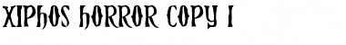 Xiphos Horror Font