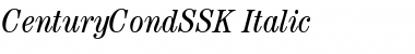 CenturyCondSSK Italic Font