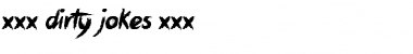 xxx Dirty Jokes xxx Font