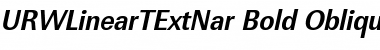 URWLinearTExtNar Font