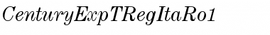 CenturyExpTRegItaRo1 Regular Font