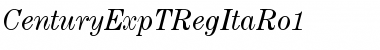 Download CenturyExpTRegItaRo1 Font