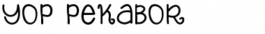 Yop_Pekabor 
 Font