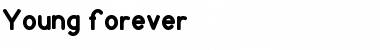 Young forever Regular Font