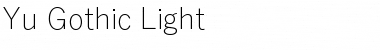 Yu Gothic Light Regular Font
