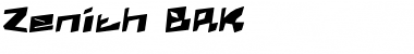 Zenith BRK Regular Font