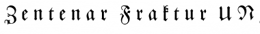 Zentenar Fraktur UNZ1L Italic Font